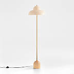 View Eloise Pink Wood and Metal Floor Lamp - image 1 of 10