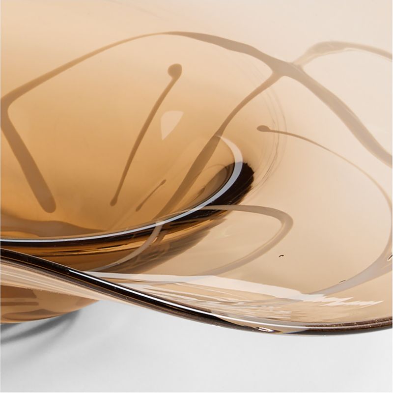 Elsa Asymmetrical Glass Decorative Bowl by Laura Harrier and Tiffany Howell - image 5 of 7