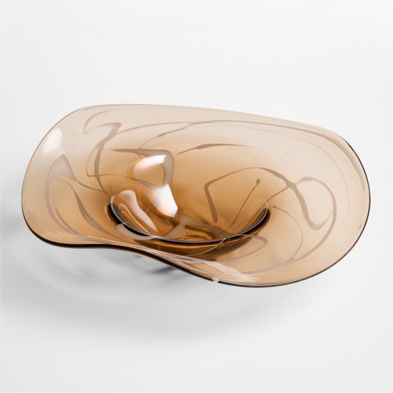 Elsa Asymmetrical Glass Decorative Bowl by Laura Harrier and Tiffany Howell - image 6 of 7