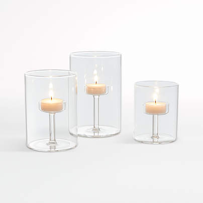 Elsa Glass Tealight Candle Holders