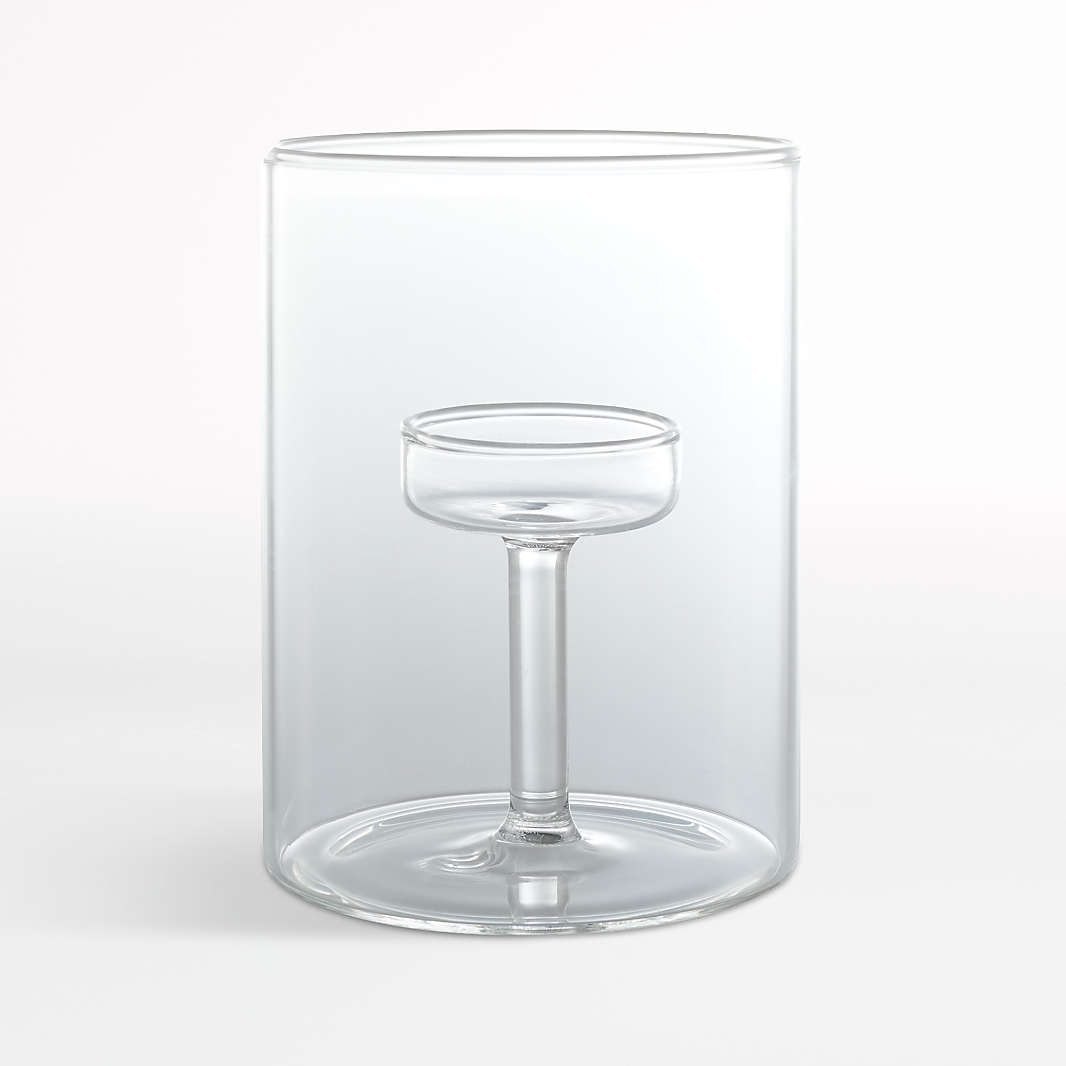 Crate & Barrel Elsa Glass Hurricane
