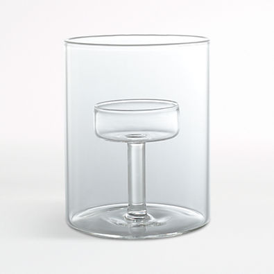 View Elsa Small Glass Tealight Candle Holder details
