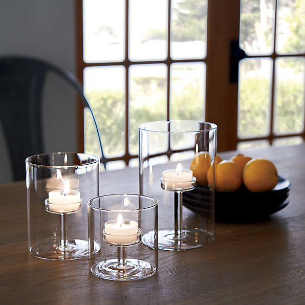 Flared Tealight Glass Cup - Clear Glass