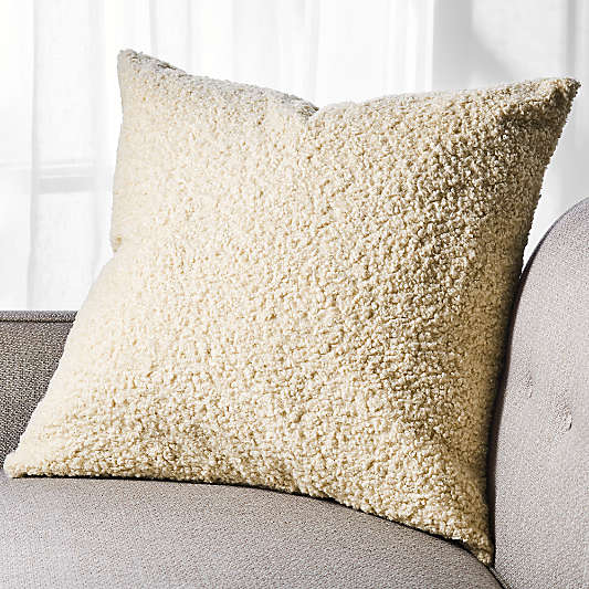 Elton Boucle Pillow with Feather Insert 23"