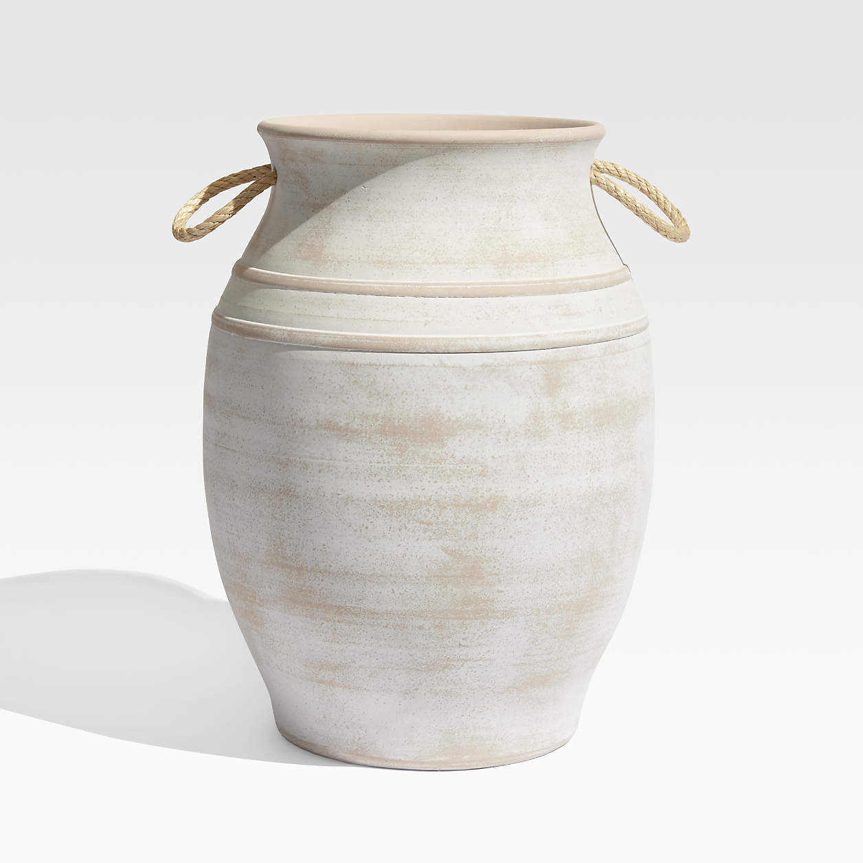 Elvy Large Ceramic Indoor/Outdoor Planter + Reviews | Crate and Barrel