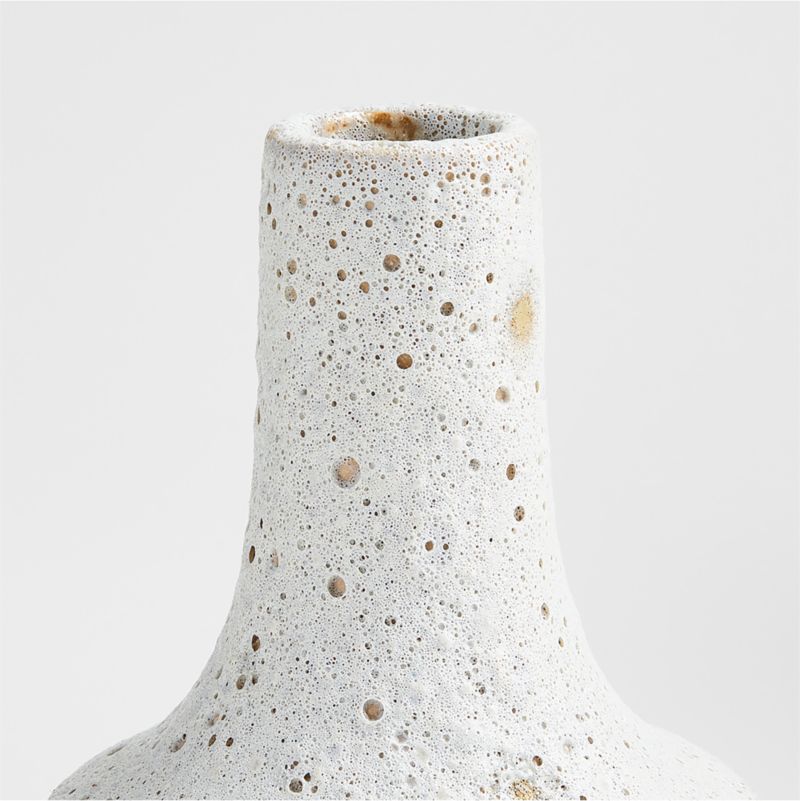 Ema Small White Ceramic Vase 8" - image 10 of 15