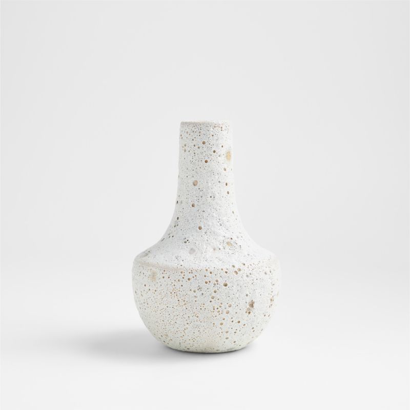 Ema Small White Ceramic Vase 8" - image 9 of 15