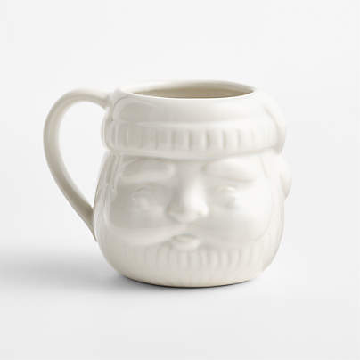 Embossed Santa Ceramic 17-oz. Mug