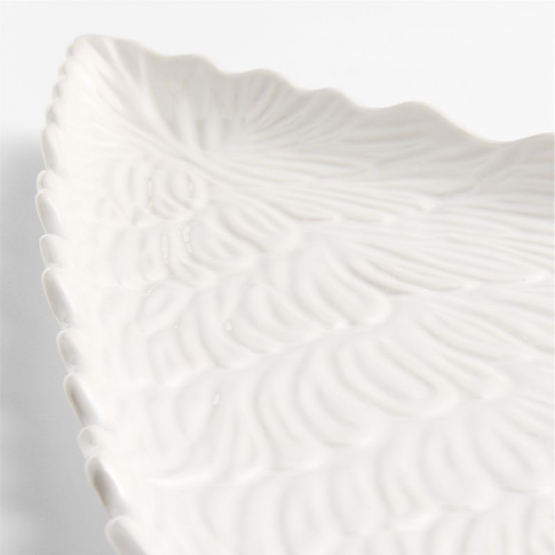 Embossed Tree Stoneware Platters, Set of 2 - image 4 of 5