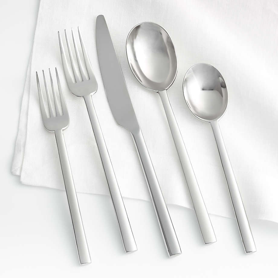 Emerge Mirror 20-Piece Flatware Set + Reviews | Crate & Barrel