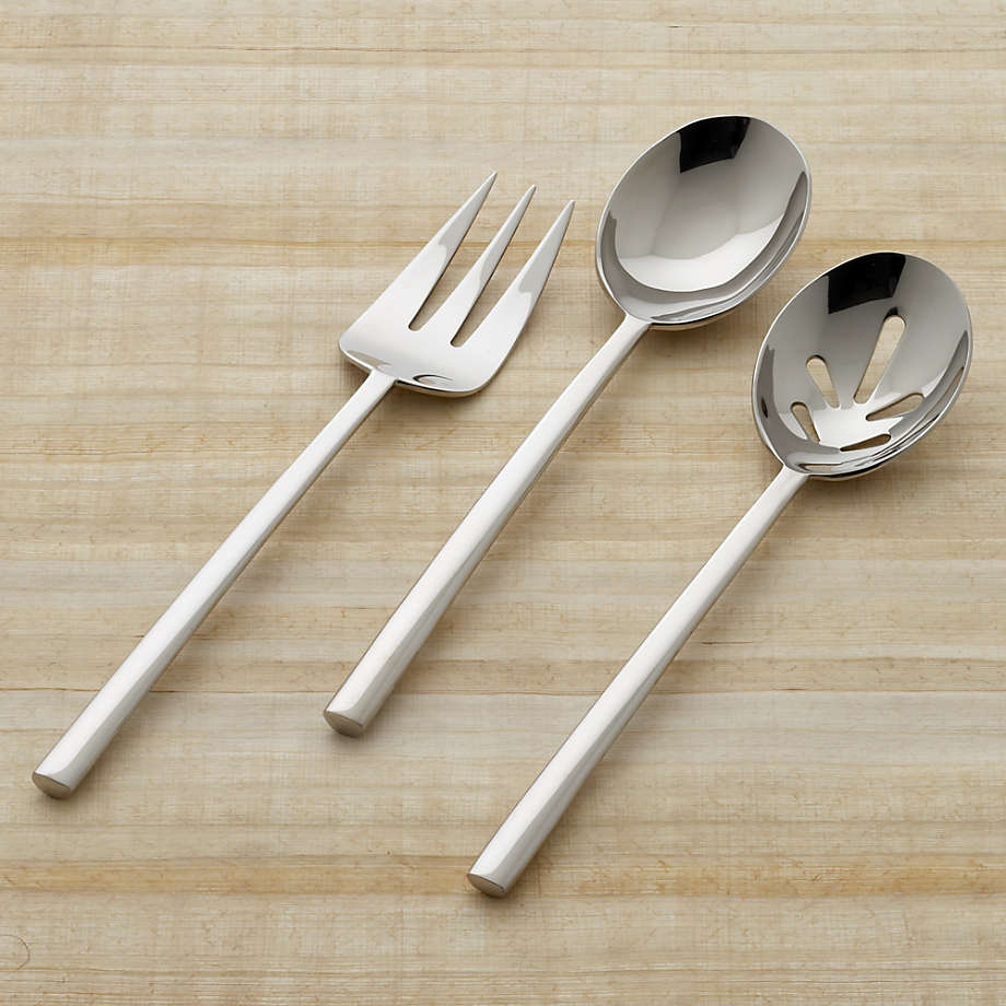 Emerge Mirror 3-Piece Serving Set + Reviews | Crate & Barrel