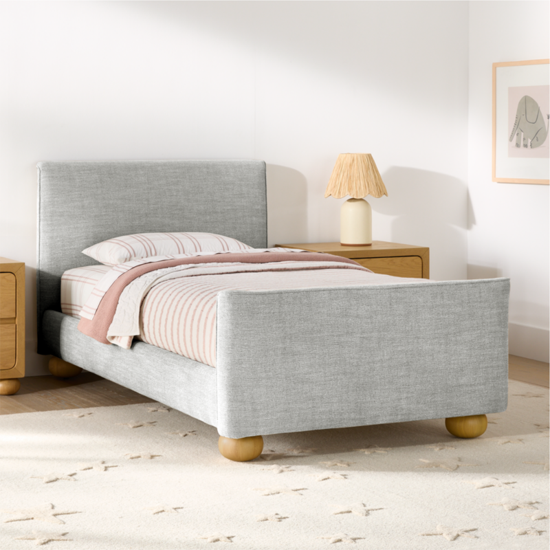 Emery Carbon Upholstered Kids Twin Bed - image 0 of 11