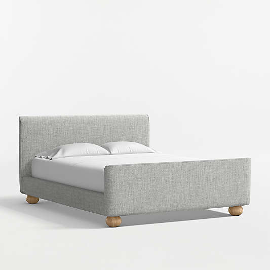 Emery Carbon Upholstered Kids Queen Bed