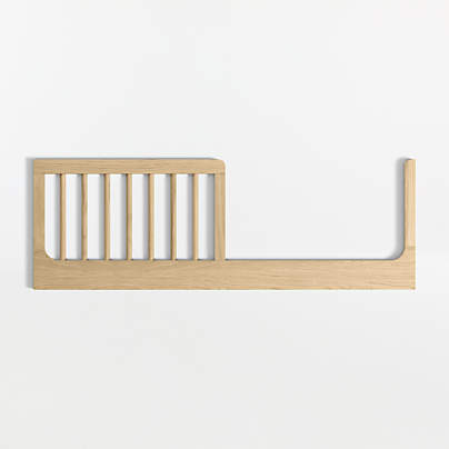 Emery Natural Oak Wood Toddler Bed Rail