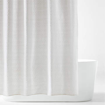 White Waffle Shower Curtain – Pot & Pantry