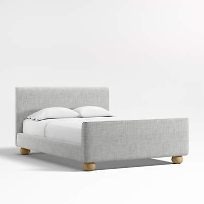 Emery Carbon Upholstered Kids Full Bed