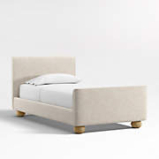 Mira Cerused Natural Oak Kids Twin Bed