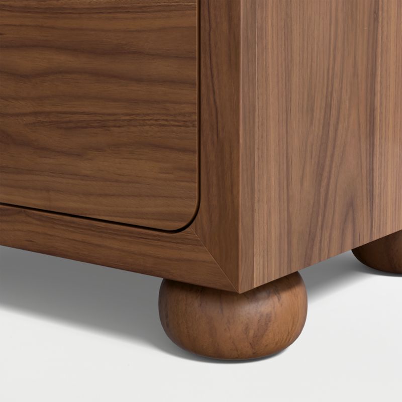 Set of 2 Emery 23" Walnut Wood 2-Drawer Kids Nightstand - image 5 of 7