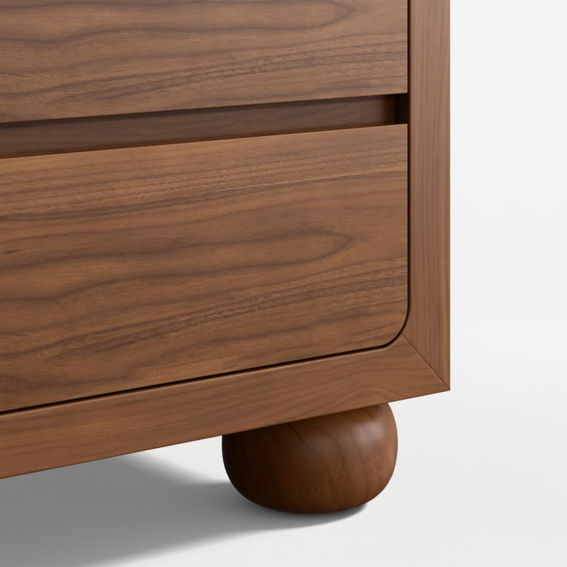 Set of 2 Emery 23" Walnut Wood 2-Drawer Kids Nightstand - image 4 of 7