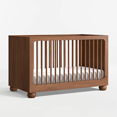 Emery Walnut Wood Convertible Crib