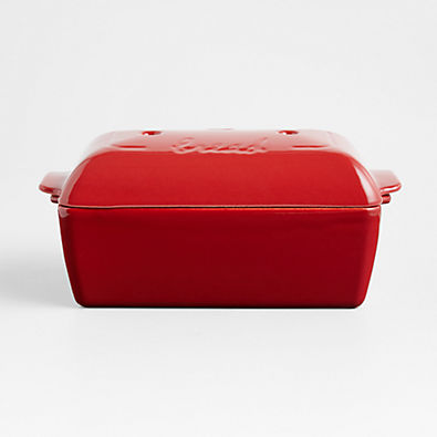 View Emile Henry Red Bread Loaf Baker with Lid details
