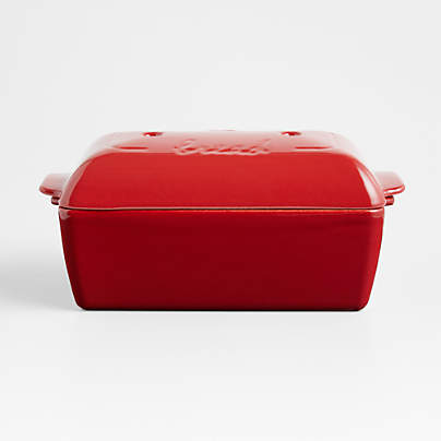 Emile Henry Red Bread Loaf Baker with Lid