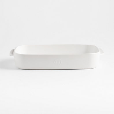 View Emile Henry x Crate & Barrel 9"x13" Cream Ceramic Baking Dish details