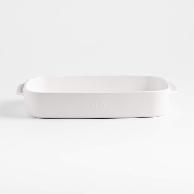 Emile Henry x Crate & Barrel Cream Ceramic Pie Dish + Reviews Crate