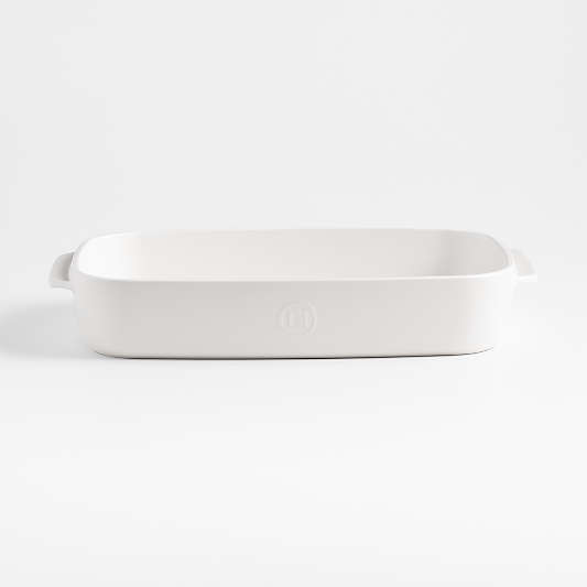 Emile Henry x Crate & Barrel 9"x13" Cream Ceramic Baking Dish