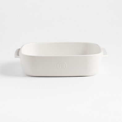 View Emile Henry x Crate & Barrel 9"x9" Cream Ceramic Baking Dish details