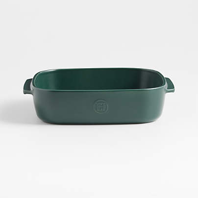 Emile Henry x Crate & Barrel 9"x9" Green Ceramic Baking Dish