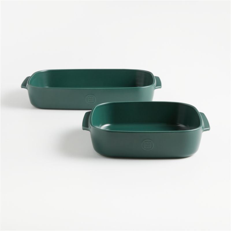 Emile Henry x Crate & Barrel 2-Piece Ceramic Baking Dish Set