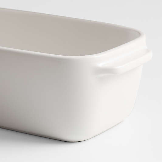 Emile Henry x Crate & Barrel Cream Ceramic Loaf Pan