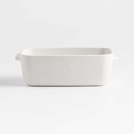 Emile Henry x Crate & Barrel Cream Ceramic Loaf Pan