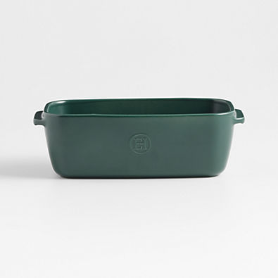 View Emile Henry x Crate & Barrel Green Ceramic Loaf Pan details