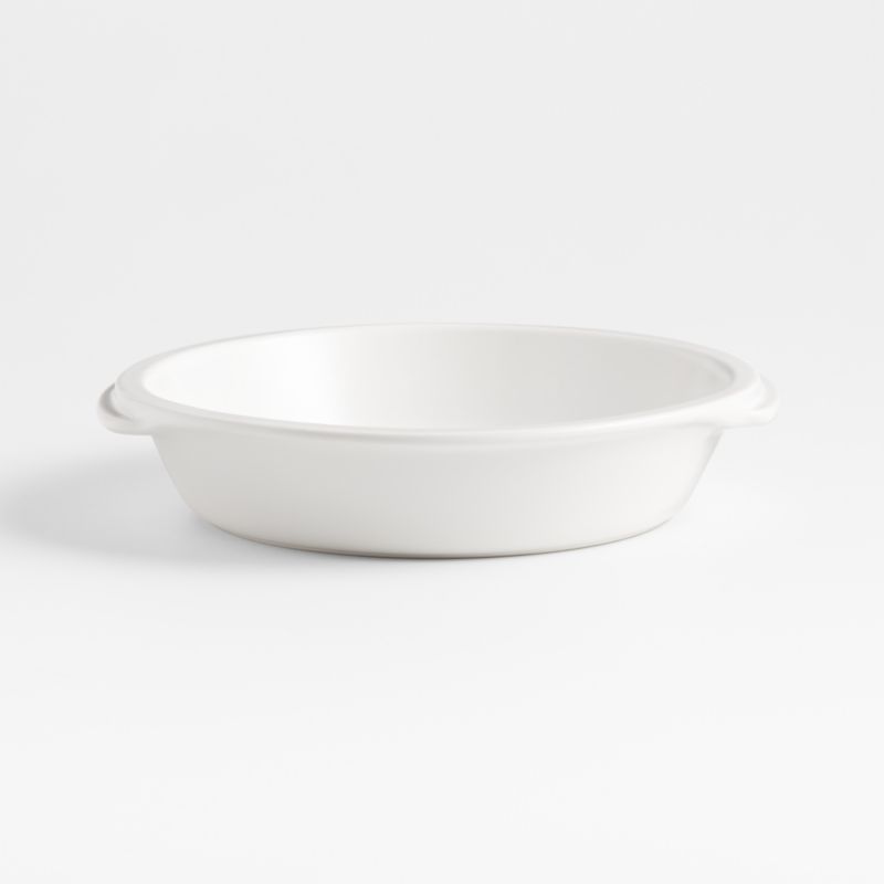 Emile Henry x Crate & Barrel Cream Ceramic Pie Dish