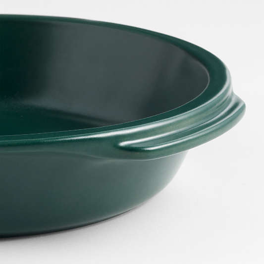 Emile Henry x Crate & Barrel Green Ceramic Pie Dish