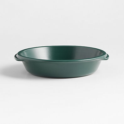 View Emile Henry x Crate & Barrel Green Ceramic Pie Dish details