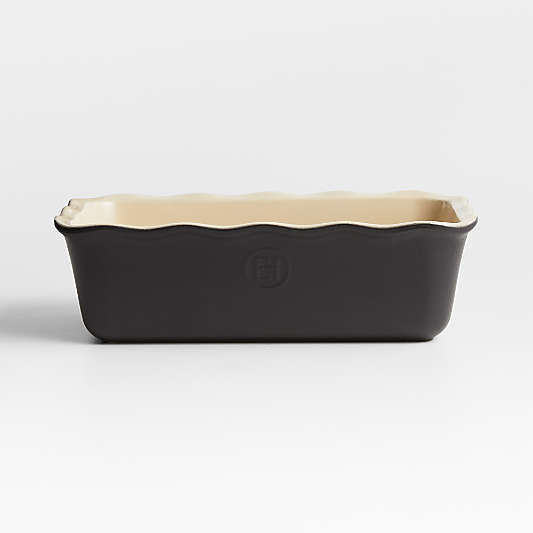 Emile Henry Matte Black Ceramic Loaf Pan