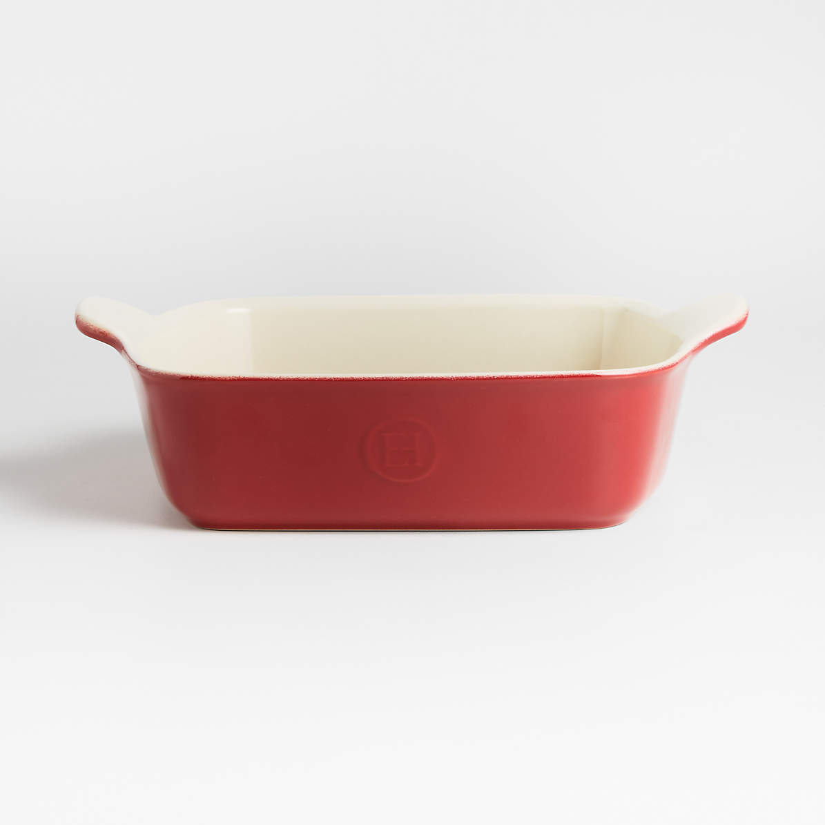 Emile Henry Made In France HR Modern Classics Square Baking Dish 8 x 8 / 2  Qt, Red