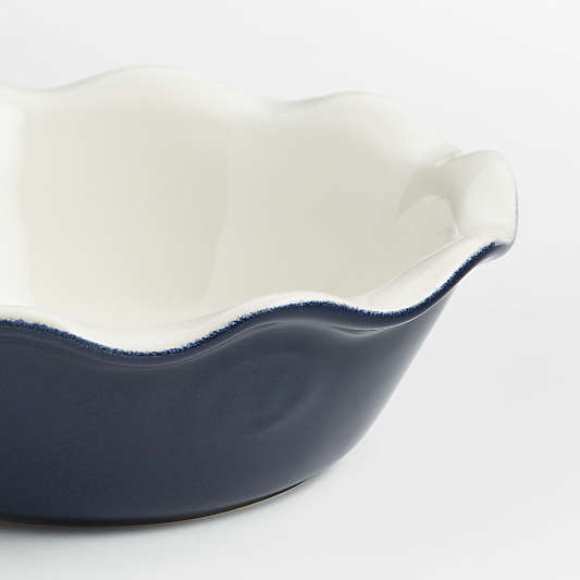 Emile Henry Modern Classics Twilight Blue Pie Dish, Set of 2