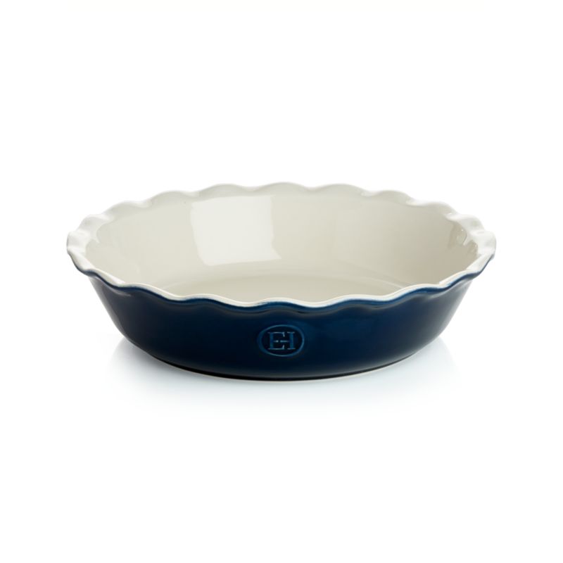 Emile Henry Modern Classic Twilight Blue Pie Dish - image 2 of 5