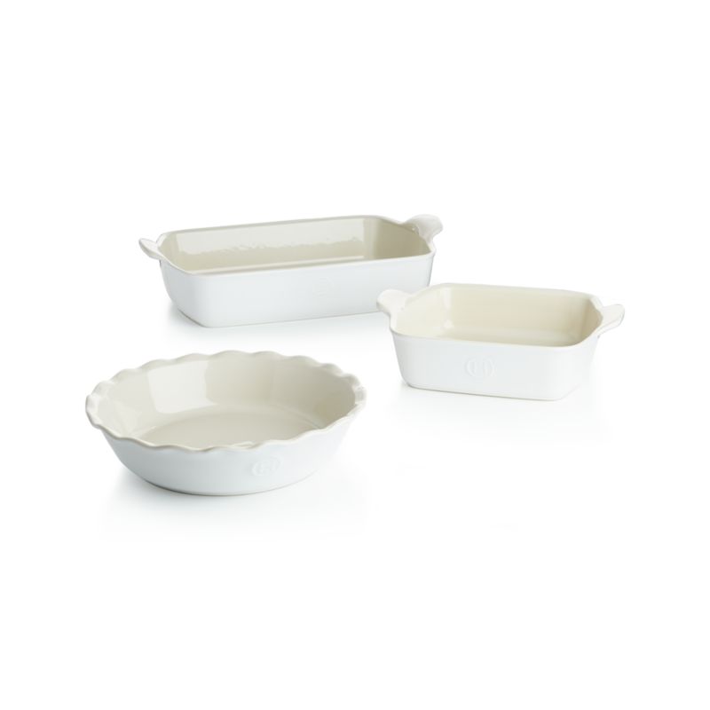 Emile Henry Modern Classic Sugar White Pie Dish - image 2 of 6