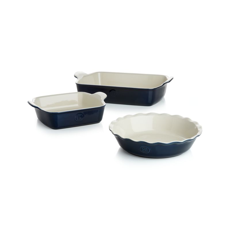 Emile Henry Modern Classic Twilight Blue Pie Dish - image 1 of 5