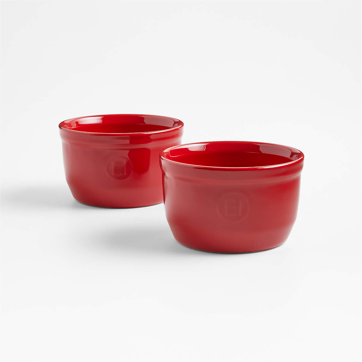 Emile Henry Burgundy Ramekins, Set of 2 Crate & Barrel