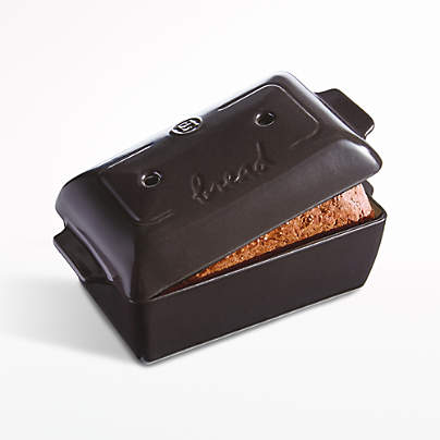 Emile Henry Charcoal Bread Loaf Baker with Lid