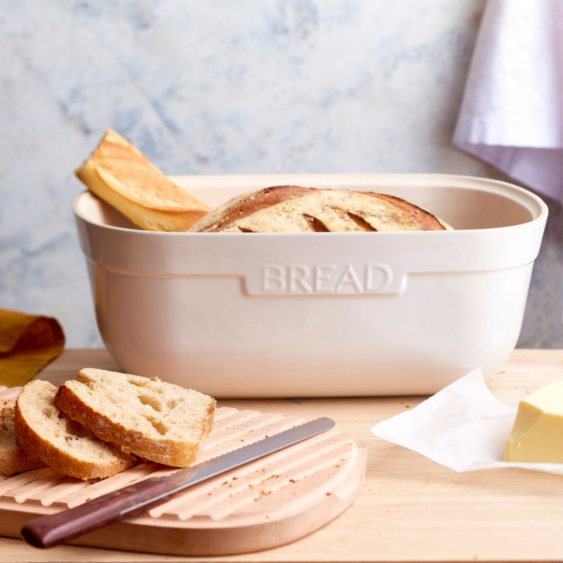 Emile Henry Clay Ceramic Bread Box with Bamboo Lid - image 1 of 3