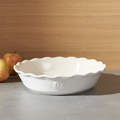 Emile Henry Modern Classic Sugar White Pie Dish