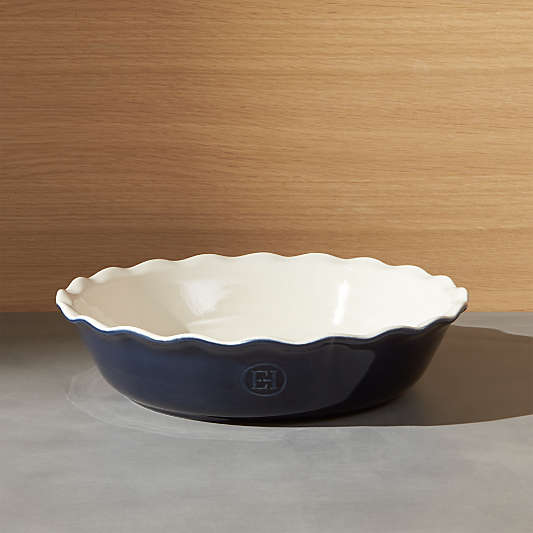 Emile Henry Modern Classic Twilight Blue Pie Dish