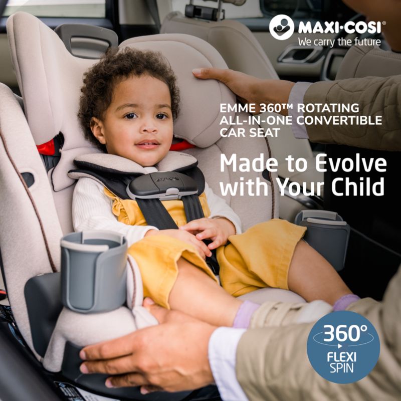 Maxi-Cosi - Emme 360 ​​Asiento de automóvil convertible giratorio todo en  uno, Urban Wonder